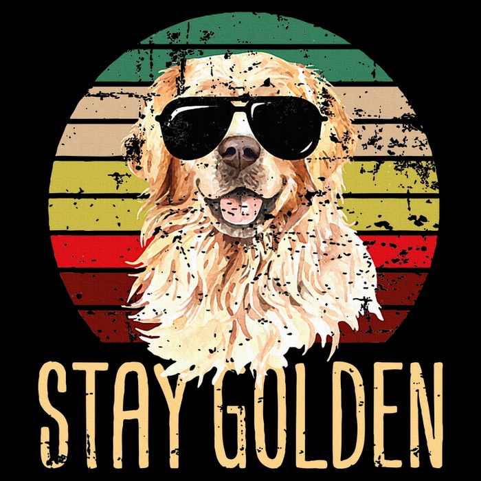 Stay Golden Funny Retro Golden Retriever Dog Breed Lover Cooling Performance Crew T-Shirt