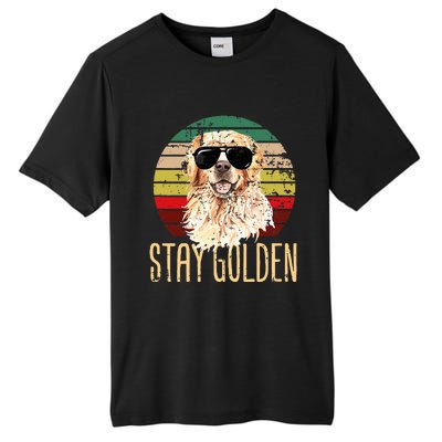 Stay Golden Funny Retro Golden Retriever Dog Breed Lover Tall Fusion ChromaSoft Performance T-Shirt