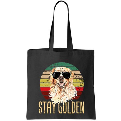 Stay Golden Funny Retro Golden Retriever Dog Breed Lover Bag