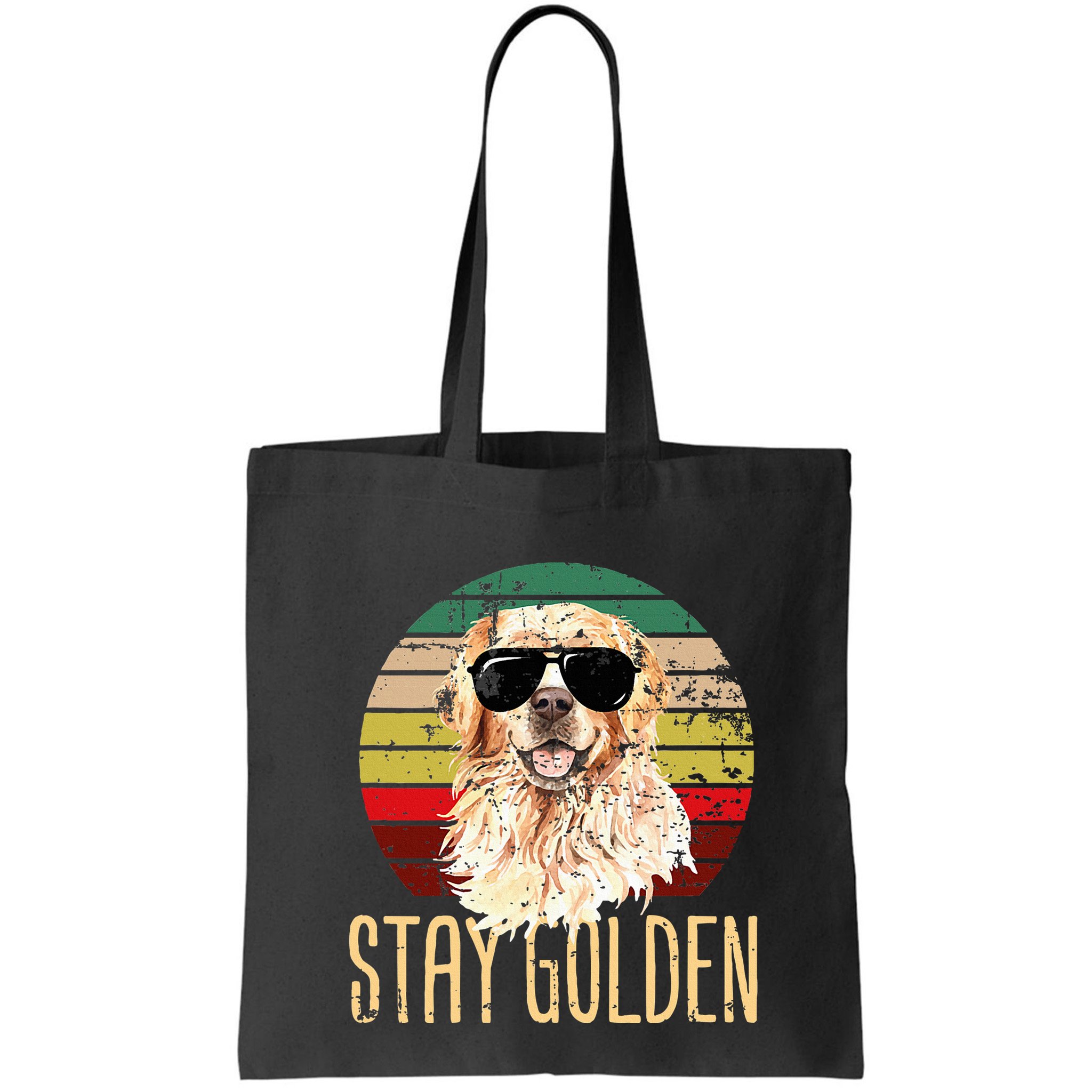 Stay Golden Funny Retro Golden Retriever Dog Breed Lover Bag