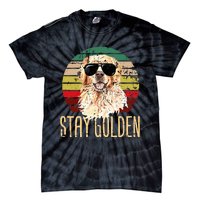 Stay Golden Funny Retro Golden Retriever Dog Breed Lover Tie-Dye T-Shirt