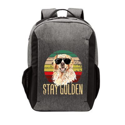 Stay Golden Funny Retro Golden Retriever Dog Breed Lover Vector Backpack