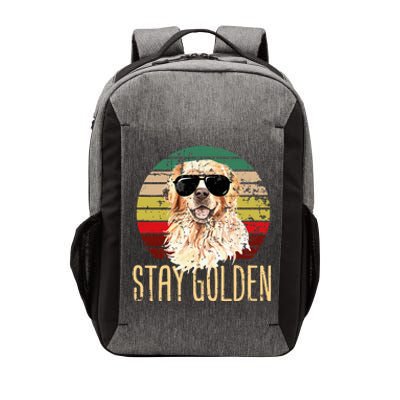 Stay Golden Funny Retro Golden Retriever Dog Breed Lover Vector Backpack