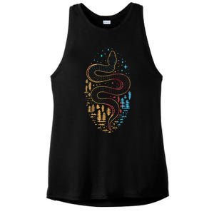 Snake Gifts For Boy And Women Viper Herpetol Ladies PosiCharge Tri-Blend Wicking Tank