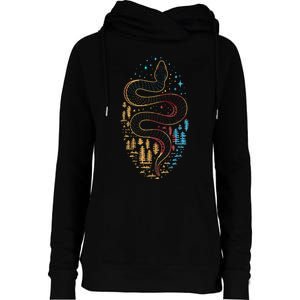 Snake Gifts For Boy And Women Viper Herpetol Womens Funnel Neck Pullover Hood