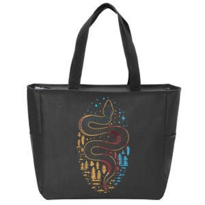 Snake Gifts For Boy And Women Viper Herpetol Zip Tote Bag