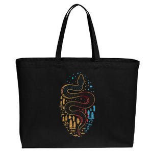 Snake Gifts For Boy And Women Viper Herpetol Cotton Canvas Jumbo Tote