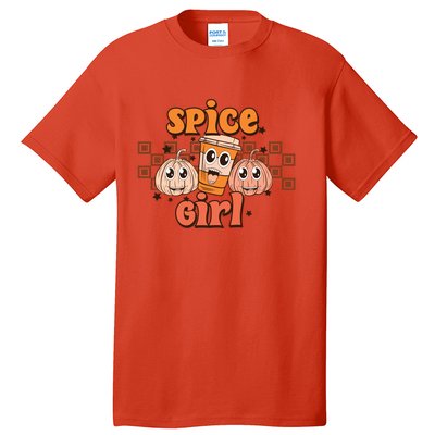 Spice Girl Fall Vibes Autumn Season Thanksgiving Pumpkin Spice Funny Tall T-Shirt