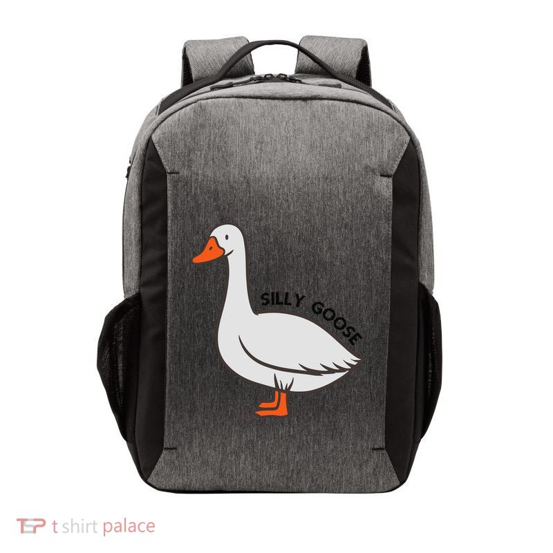 Silly Goose Funny Duck Vector Backpack