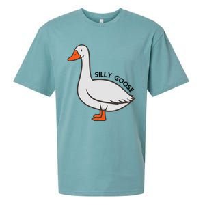 Silly Goose Funny Duck Sueded Cloud Jersey T-Shirt