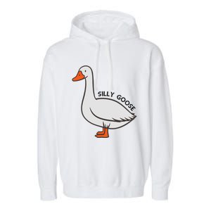 Silly Goose Funny Duck Garment-Dyed Fleece Hoodie