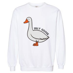 Silly Goose Funny Duck Garment-Dyed Sweatshirt