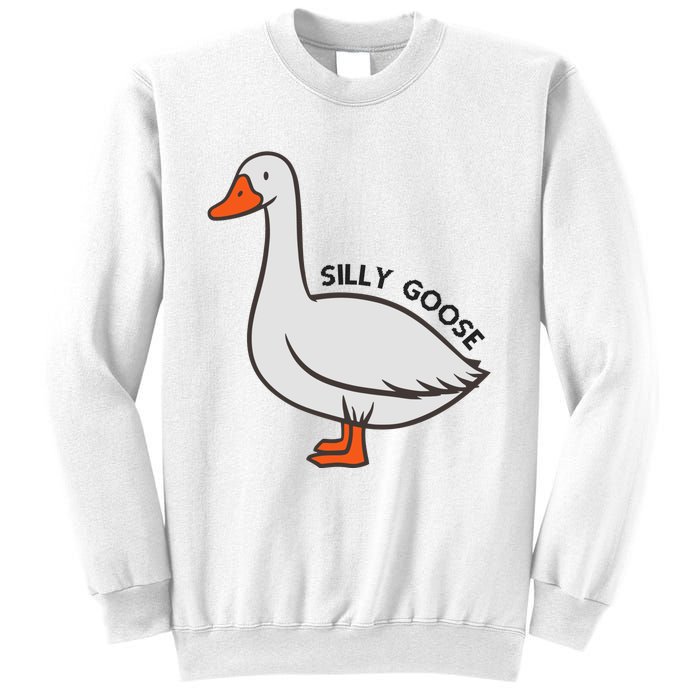 Silly Goose Funny Duck Sweatshirt