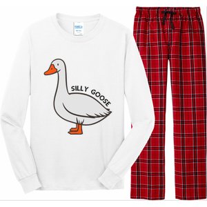 Silly Goose Funny Duck Long Sleeve Pajama Set