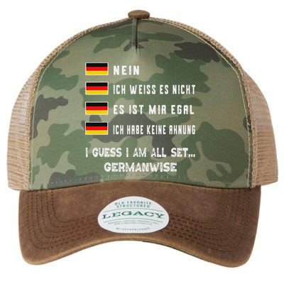 Speaking German Funny Deutsch Student German Language Legacy Tie Dye Trucker Hat
