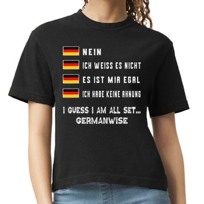Speaking German Funny Deutsch Student German Language Comfort Colors Boxy T-Shirt