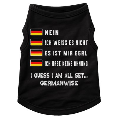 Speaking German Funny Deutsch Student German Language Doggie Tank