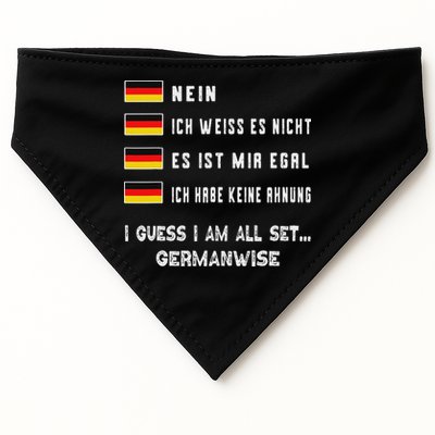 Speaking German Funny Deutsch Student German Language USA-Made Doggie Bandana