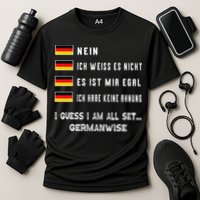 Speaking German Funny Deutsch Student German Language Cooling Performance Crew T-Shirt