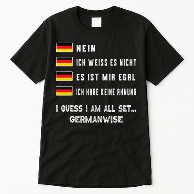 Speaking German Funny Deutsch Student German Language Tall T-Shirt