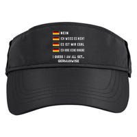 Speaking German Funny Deutsch Student German Language Adult Drive Performance Visor