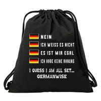 Speaking German Funny Deutsch Student German Language Drawstring Bag