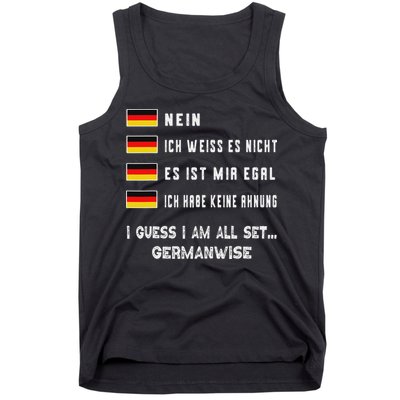 Speaking German Funny Deutsch Student German Language Tank Top