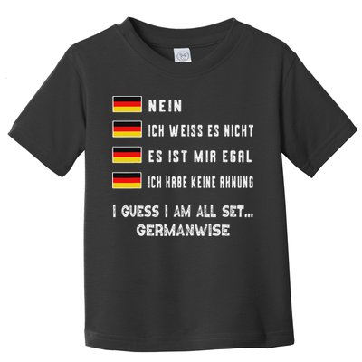 Speaking German Funny Deutsch Student German Language Toddler T-Shirt