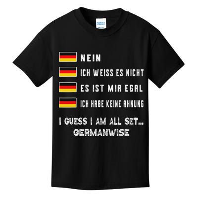 Speaking German Funny Deutsch Student German Language Kids T-Shirt