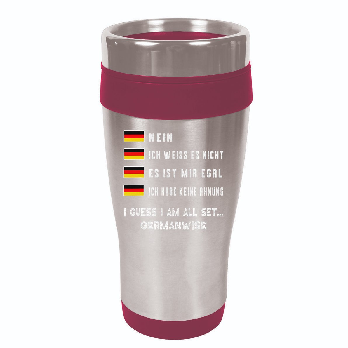 Speaking German Funny Deutsch Student German Language 16oz Travel Tumbler