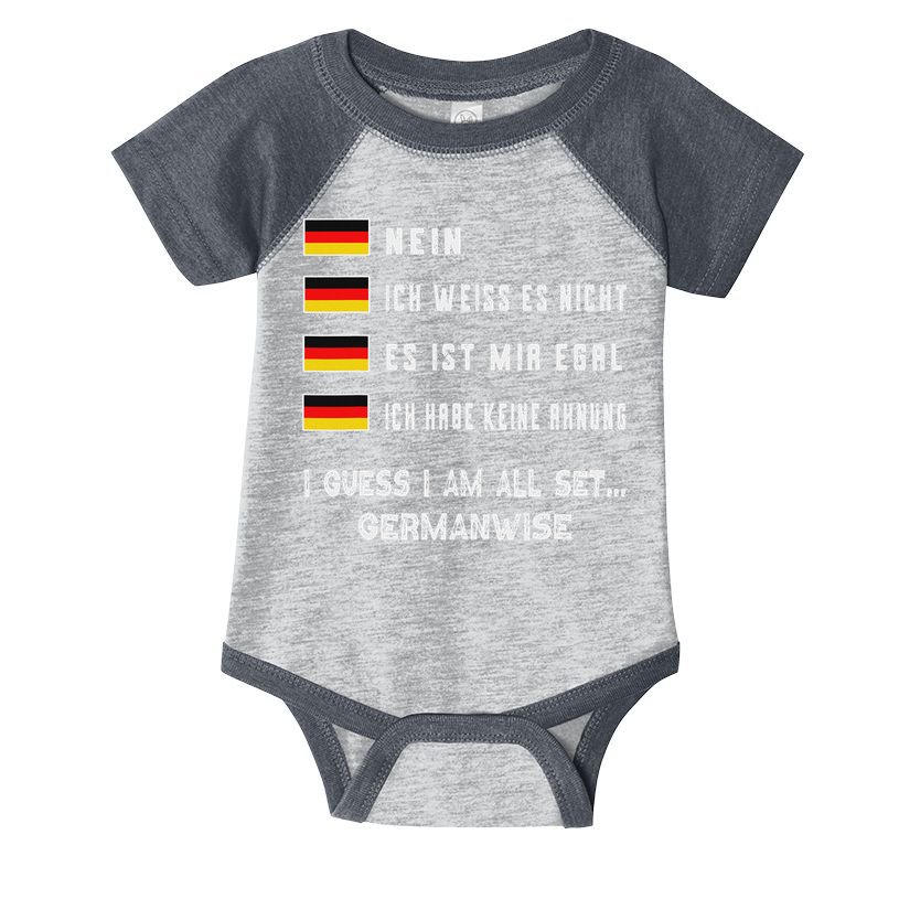 Speaking German Funny Deutsch Student German Language Infant Baby Jersey Bodysuit