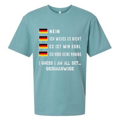 Speaking German Funny Deutsch Student German Language Sueded Cloud Jersey T-Shirt