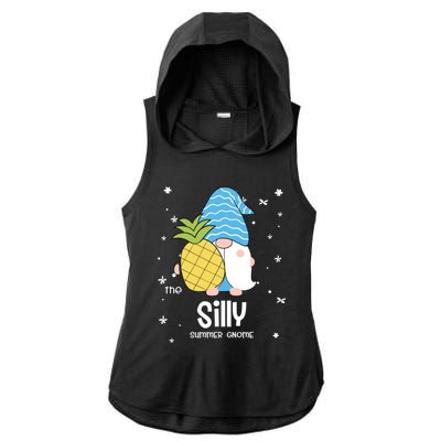 Silly Gnome Funny Summer Matching For Family Gift Ladies PosiCharge Tri-Blend Wicking Draft Hoodie Tank