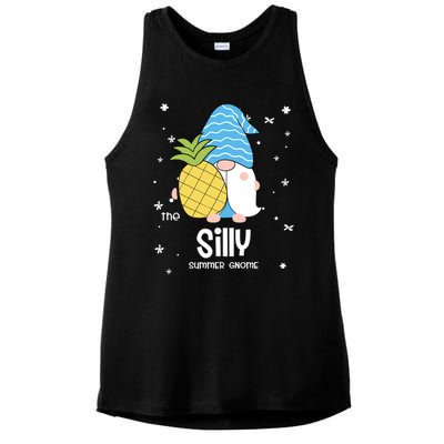 Silly Gnome Funny Summer Matching For Family Gift Ladies PosiCharge Tri-Blend Wicking Tank