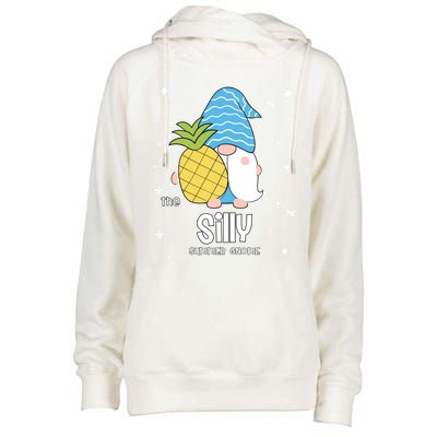 Silly Gnome Funny Summer Matching For Family Gift Womens Funnel Neck Pullover Hood