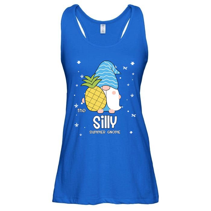 Silly Gnome Funny Summer Matching For Family Gift Ladies Essential Flowy Tank