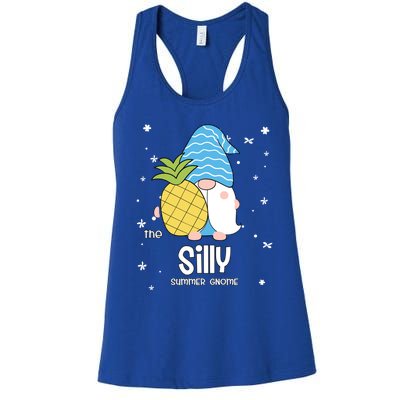 Silly Gnome Funny Summer Matching For Family Gift Women's Racerback Tank