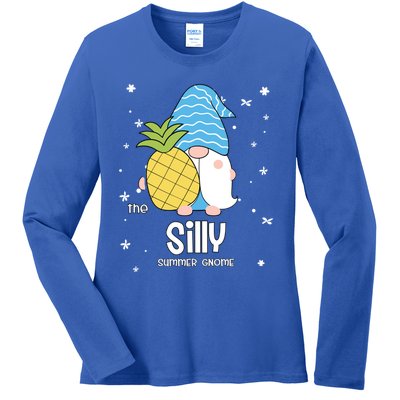 Silly Gnome Funny Summer Matching For Family Gift Ladies Long Sleeve Shirt