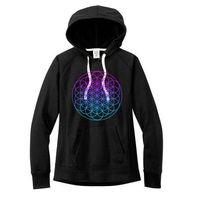 Sacred Geometry Flower Of Life Women's Fleece Hoodie