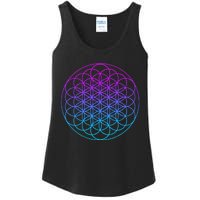 Sacred Geometry Flower Of Life Ladies Essential Tank