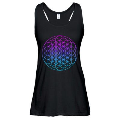 Sacred Geometry Flower Of Life Ladies Essential Flowy Tank