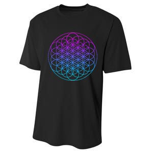 Sacred Geometry Flower Of Life Performance Sprint T-Shirt