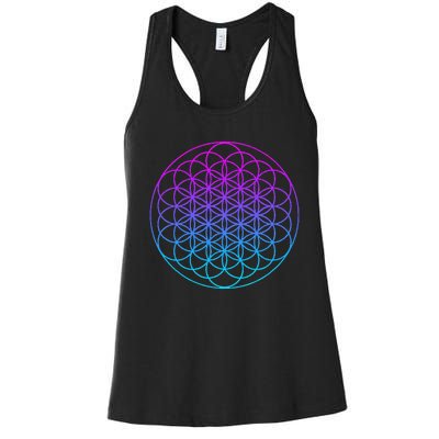 Sacred Geometry Flower Of Life Women's Racerback Tank