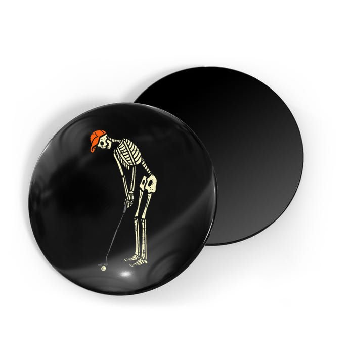 Skeleton Golf Funny Halloween Golfing Sports Golfer Magnet