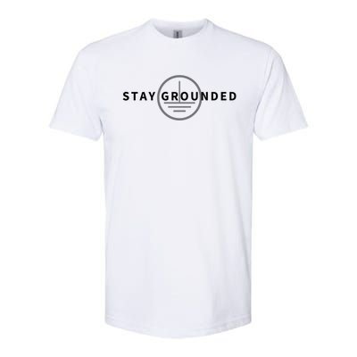 Stay Grounded Funny Electrician Gift Cute Gift Softstyle CVC T-Shirt