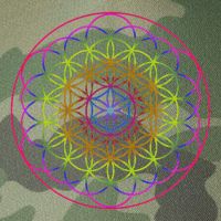 Sacred Geometry Flower Of Life Legacy Tie Dye Trucker Hat