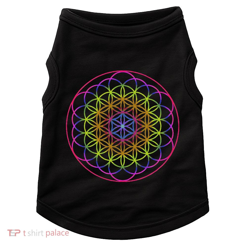 Sacred Geometry Flower Of Life Doggie Tank
