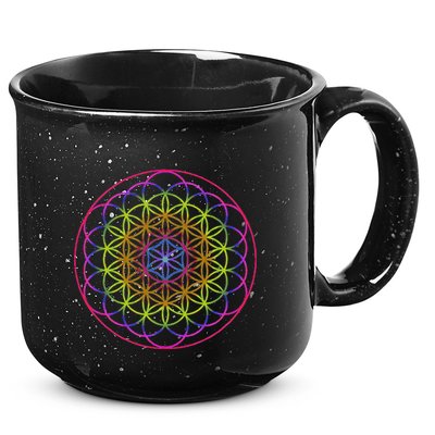 Sacred Geometry Flower Of Life 15oz Campfire Ceramic Mug