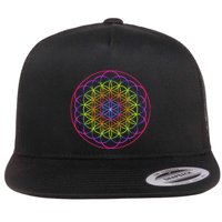 Sacred Geometry Flower Of Life Flatbill Hat