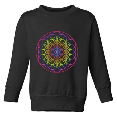 Sacred Geometry Flower Of Life Toddler Sweatshirt